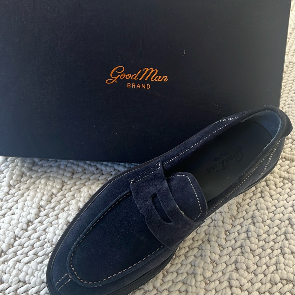 Good Man Brand Navy Loafers